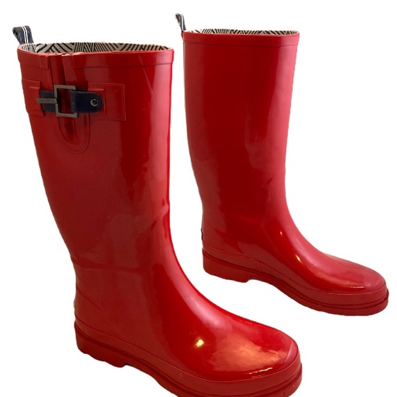 Nautica Shoes - NAUTICA Red Finsburt  14" Tall Rain Boots - 8